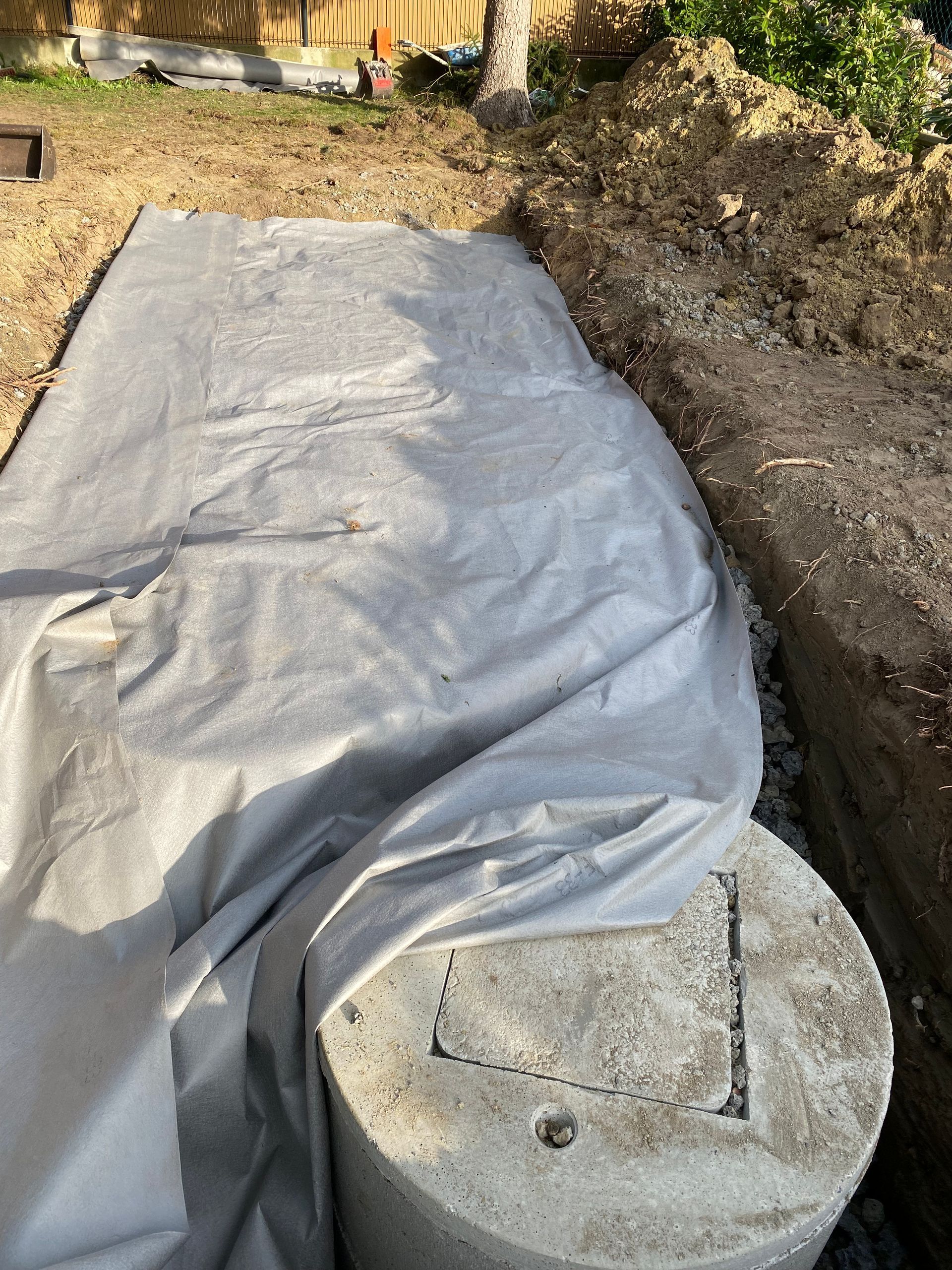 Bâchage de 4  fosses toutes eaux