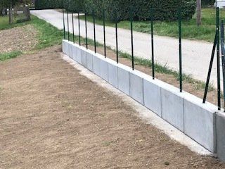 Muret de clôture