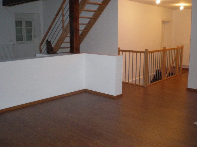 Patio avec du parquet