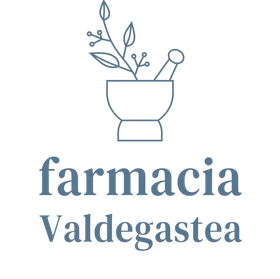 Un logotipo para una farmacia con un mortero y una mano de mortero y una planta dentro.