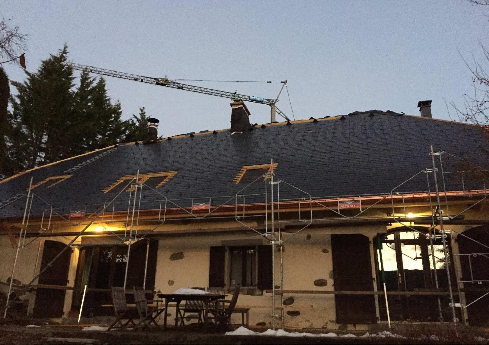 Rénovation en ardoises