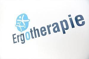 Das Logo für Ergotherapie steht auf weißem Hintergrund.