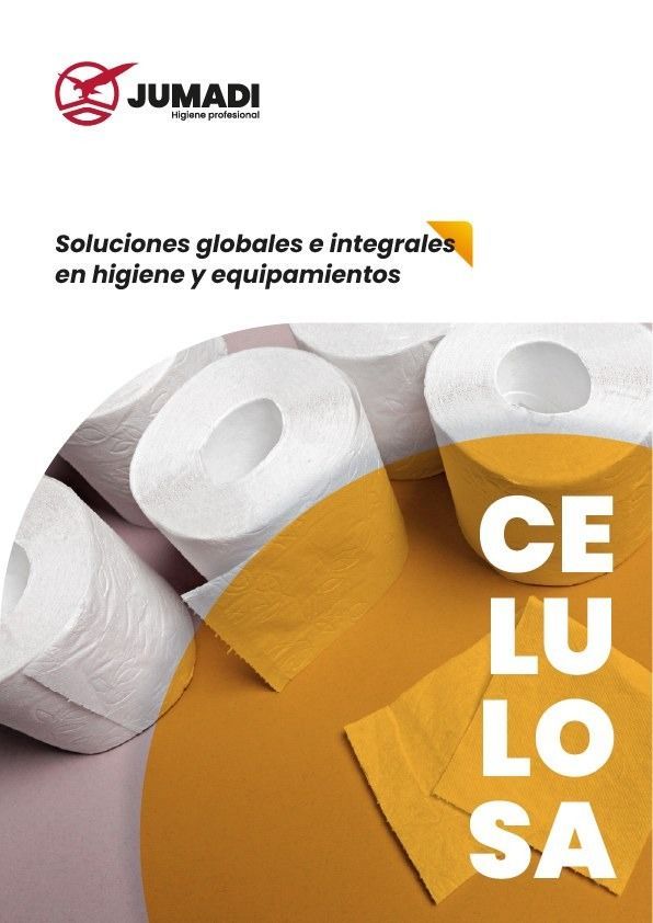 Un folleto de Jumadi muestra rollos de papel higiénico.
