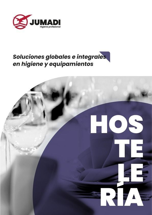 Un folleto morado con una imagen de copas de vino sobre una mesa.