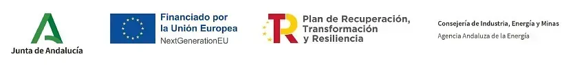 Una imagen borrosa de tres logotipos sobre un fondo blanco.