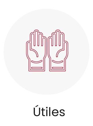 Un icono de un par de guantes sobre un fondo blanco.
