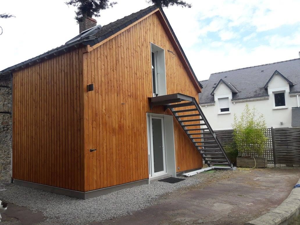 Après travaux d'ITE et finition bardage