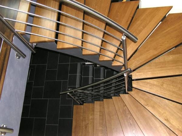 Holztreppe gedreht