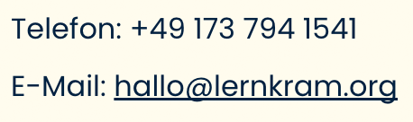 Kontaktdaten Lernkram