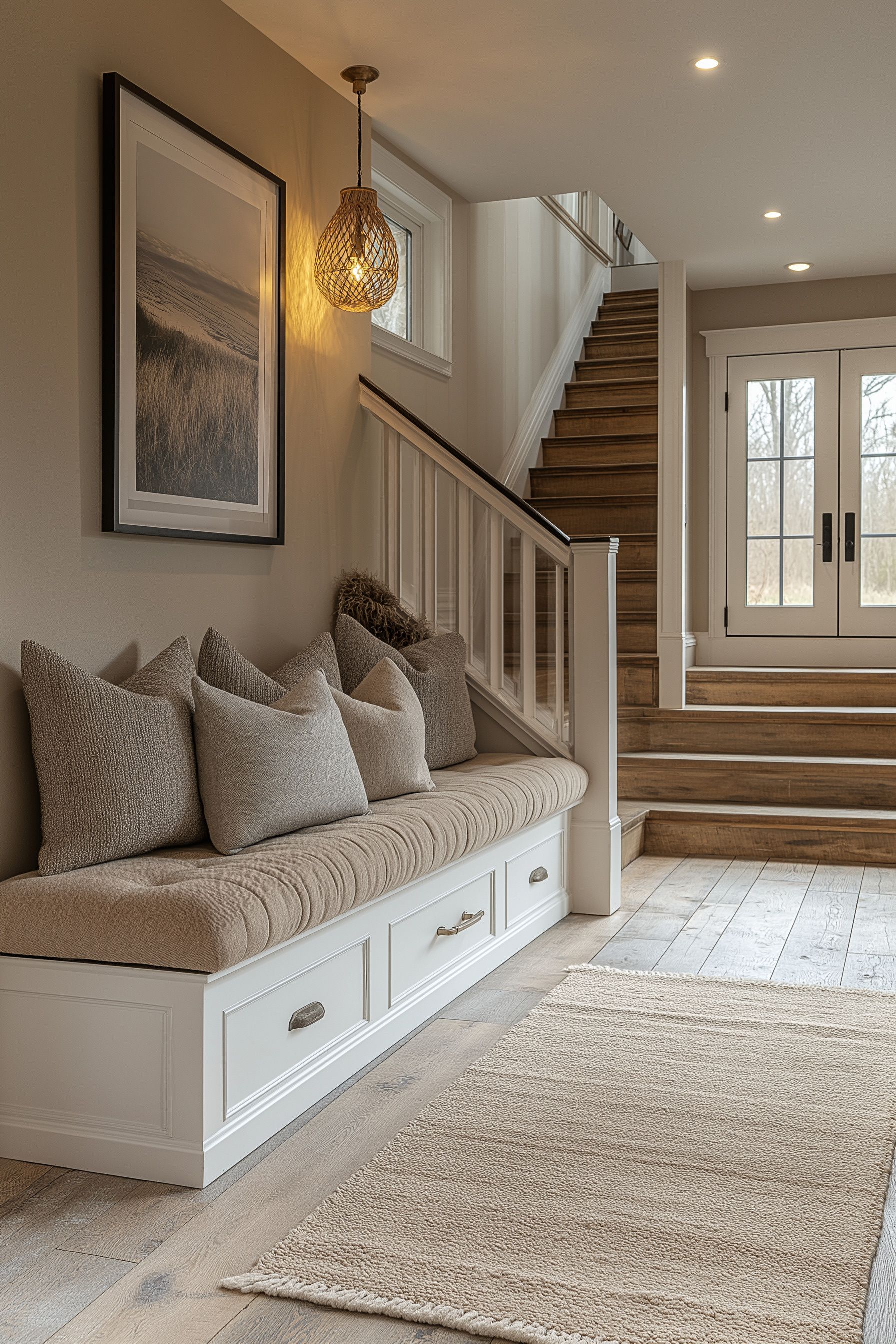 Peinture d’un hall d’entrée moderne