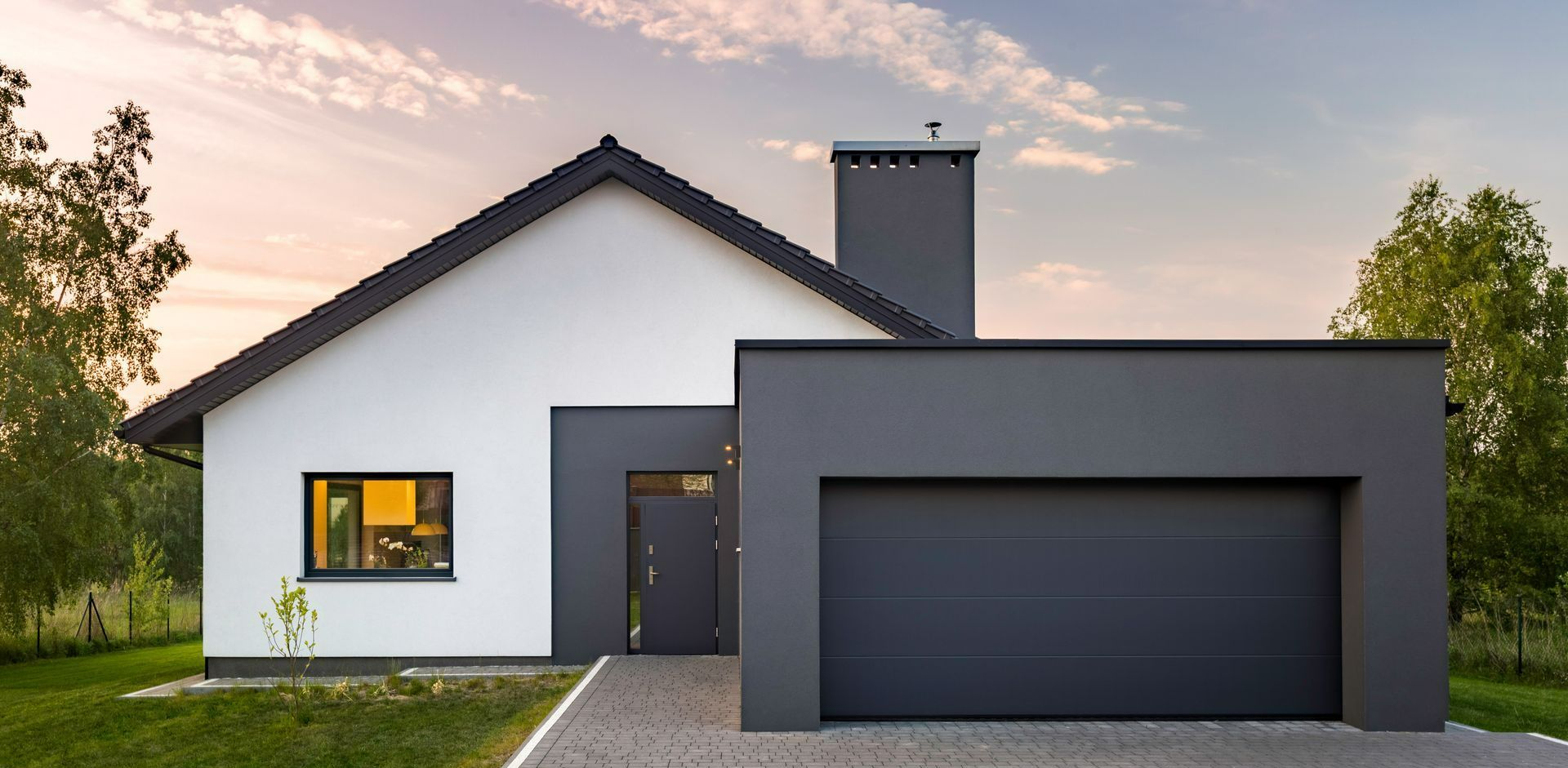 Maison moderne avec espace garage