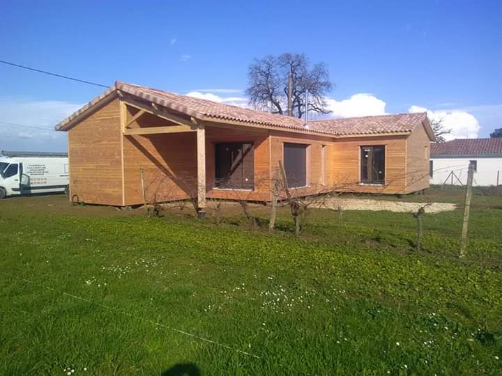 Maison à ossature bois finalisée