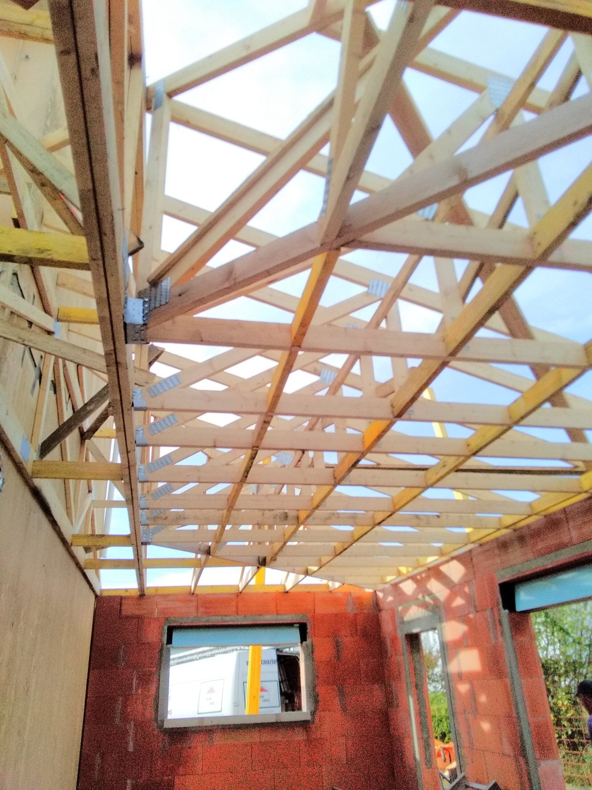 Installation de charpente par des professionnels