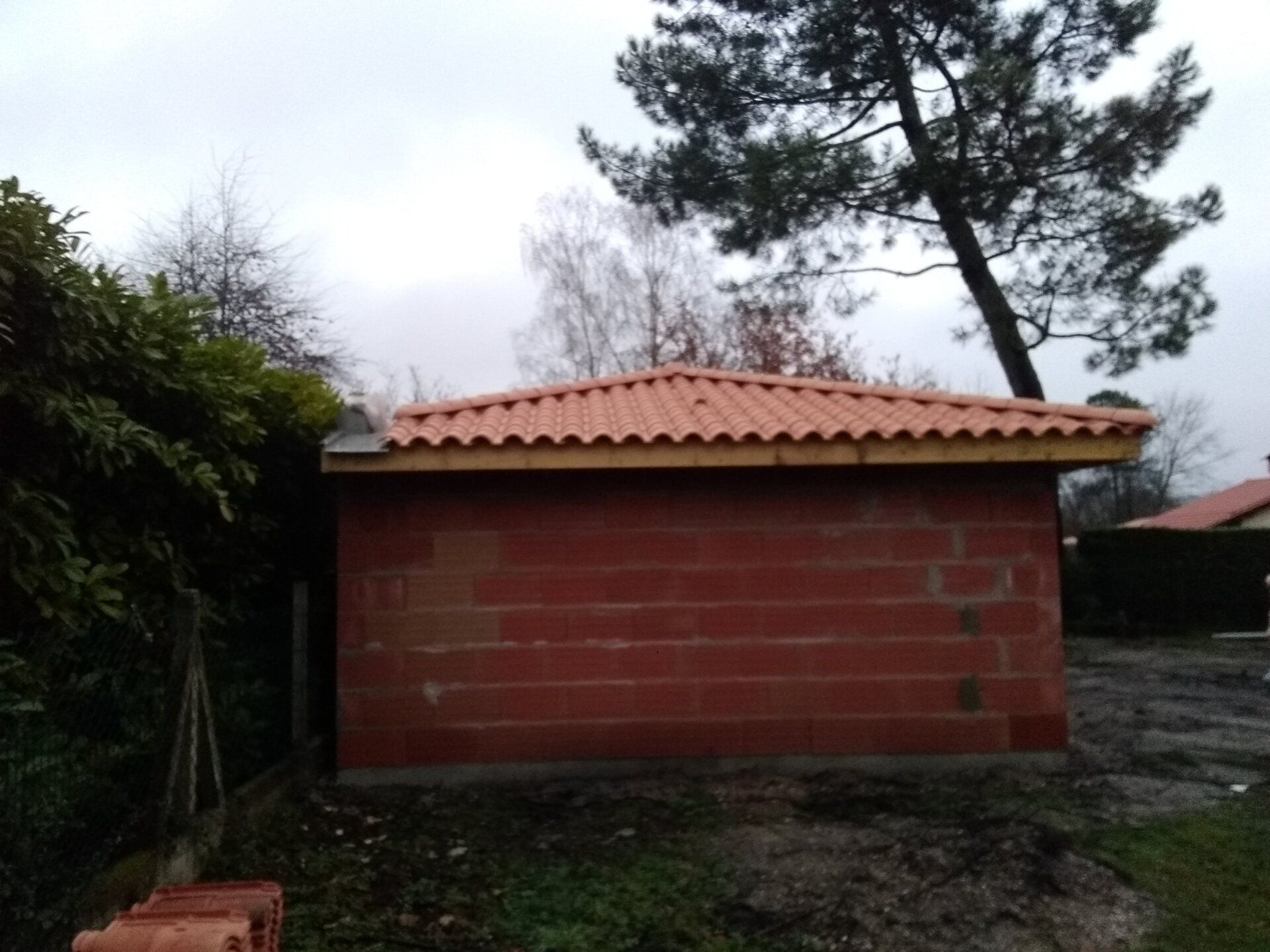 Installation de toiture sur construction neuve
