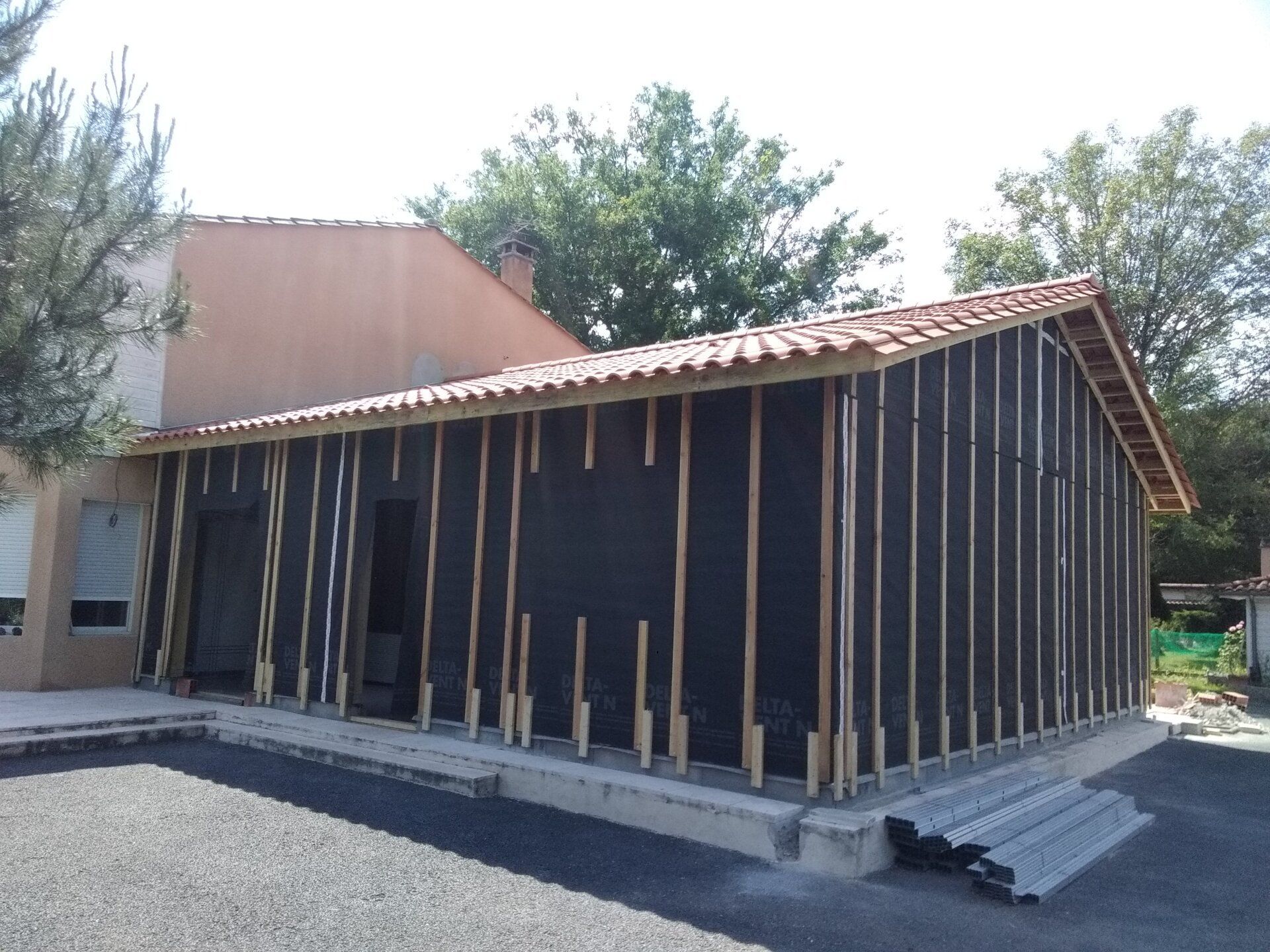 Préparation d'une façade à l'installation d'un bardage