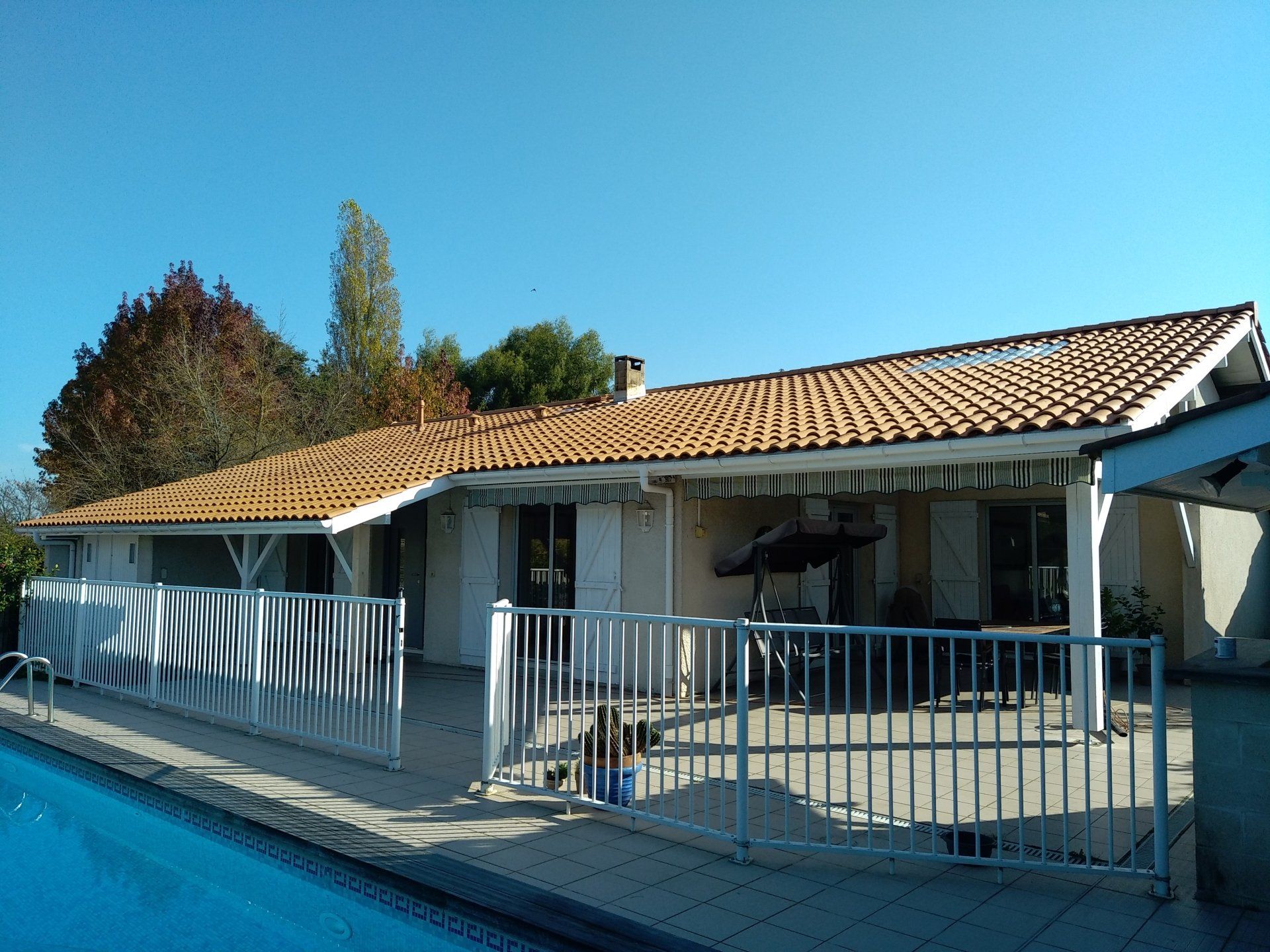 Toiture en tuiles rénovée