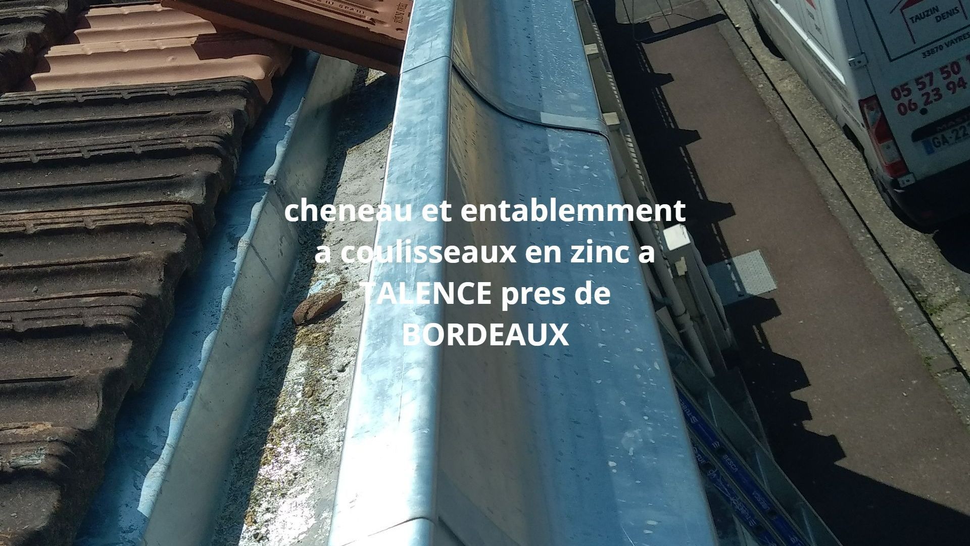 Gouttière en période pluviale