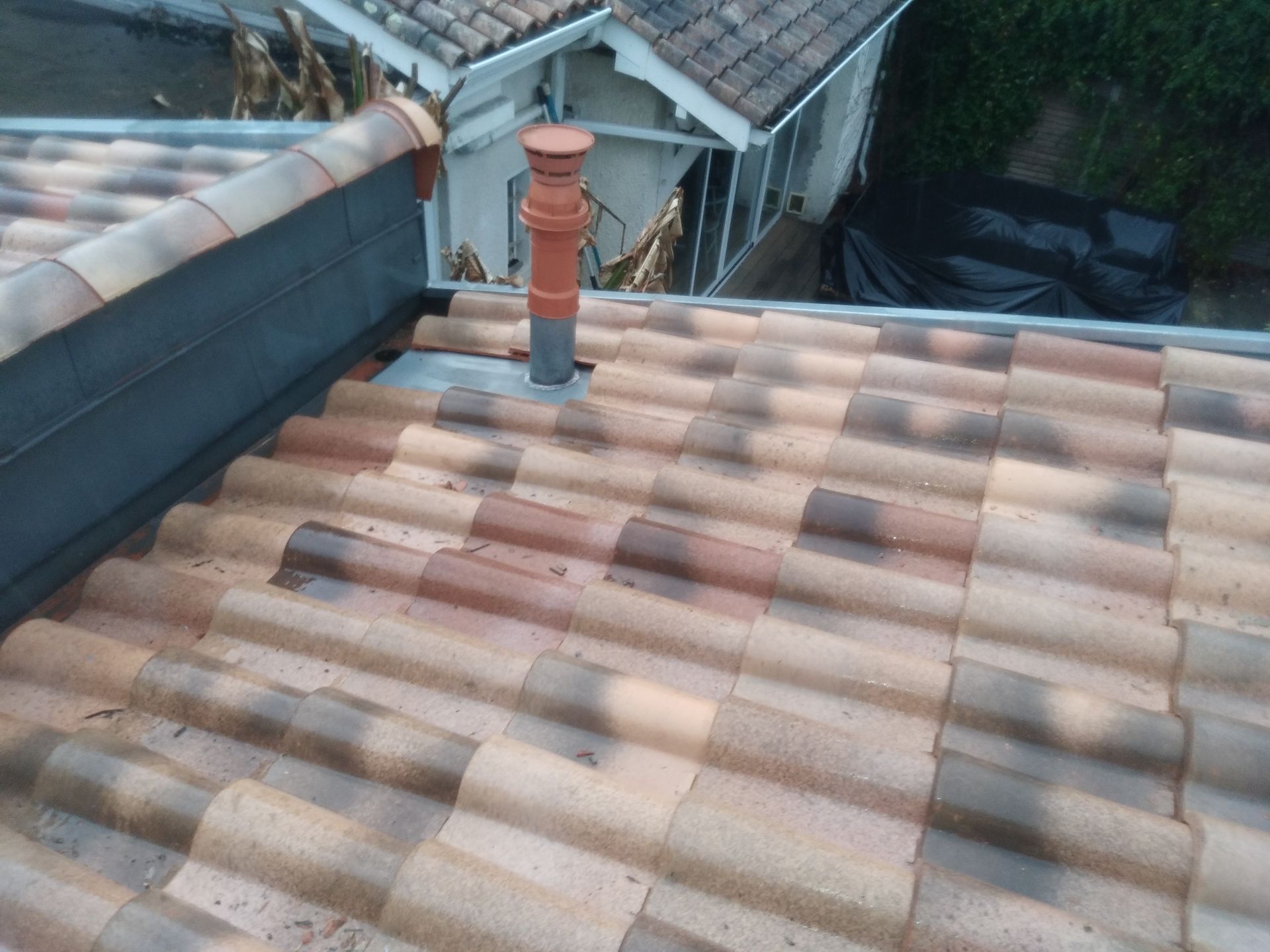 Toitures en vieilles tuiles