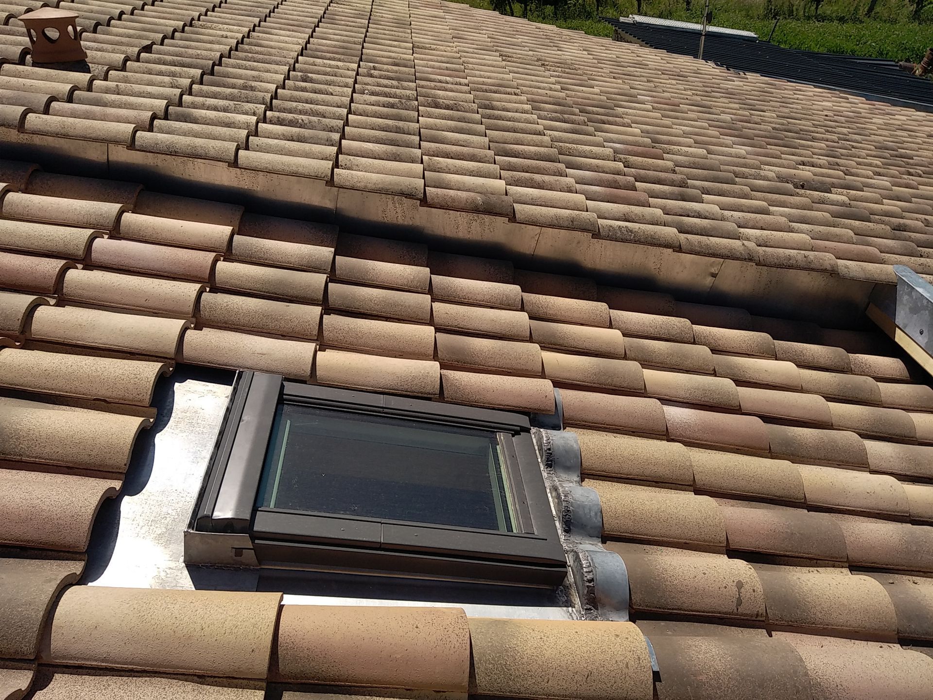 Velux et entourage en zinc