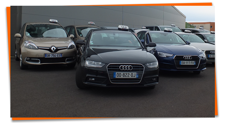 Flotte de taxis de l'entreprise 