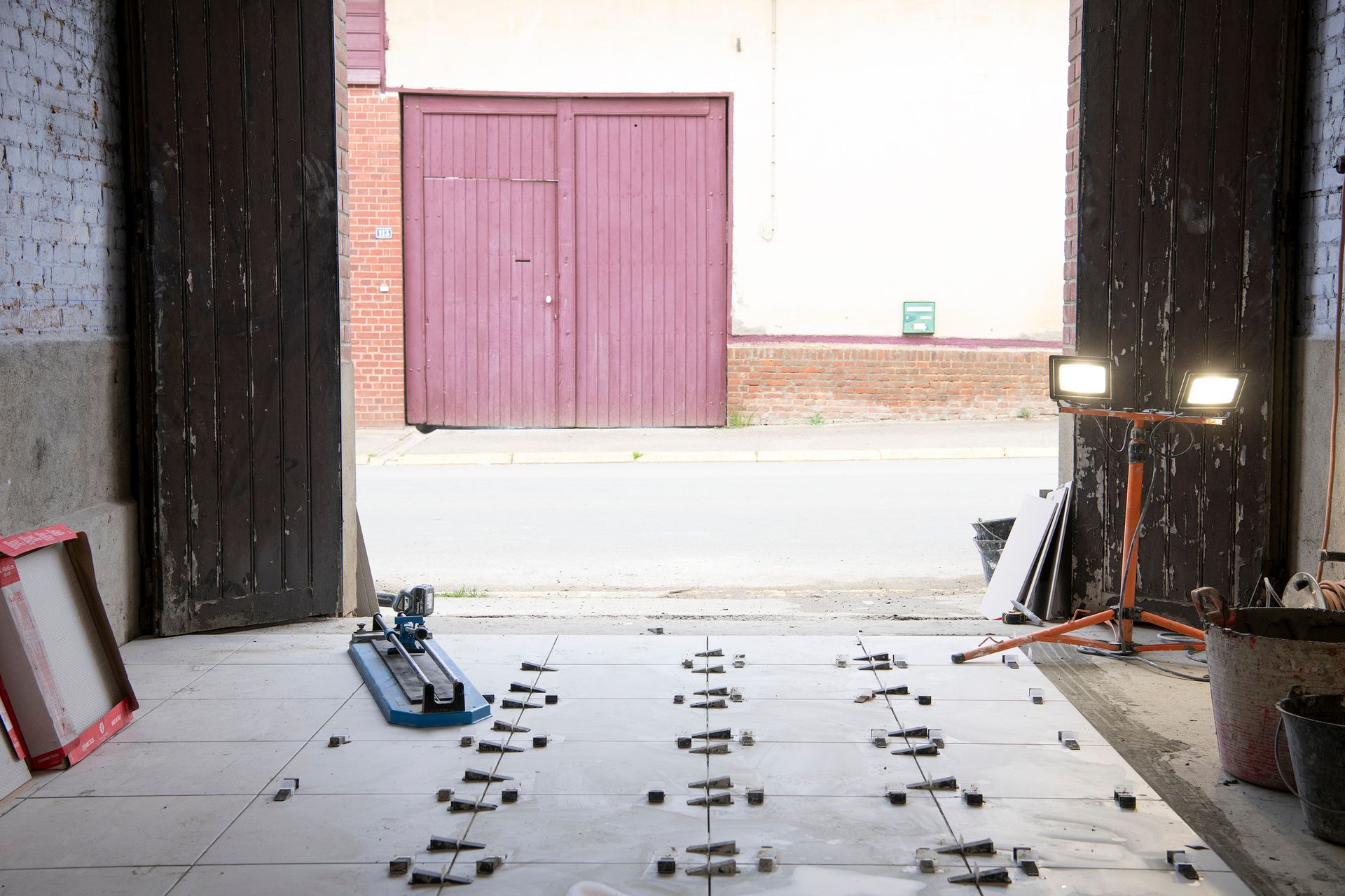 Travaux de pose de carrelage