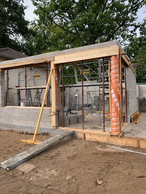 Travaux en cours d'une surface habitable