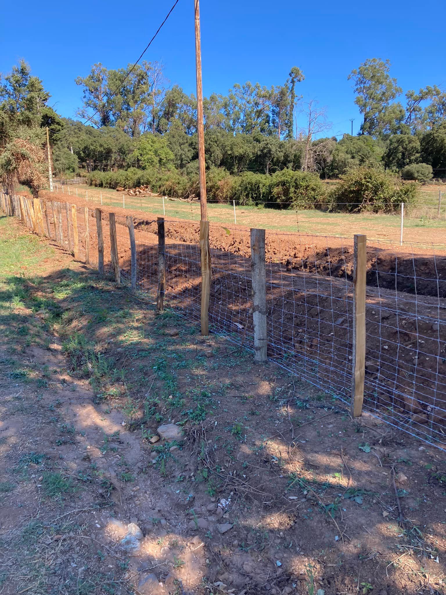 Une clôture et un piquet électrique