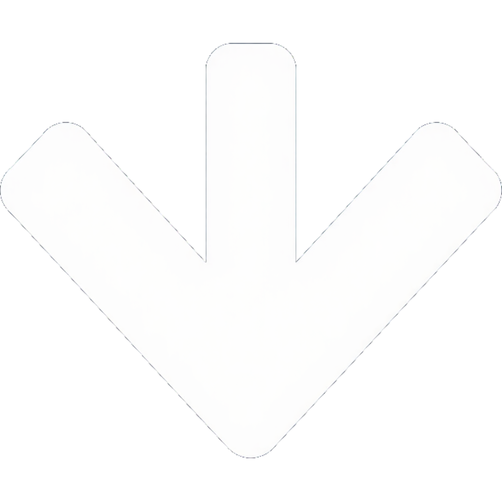 Icono de flecha blanca hacia abajo sobre un fondo claro