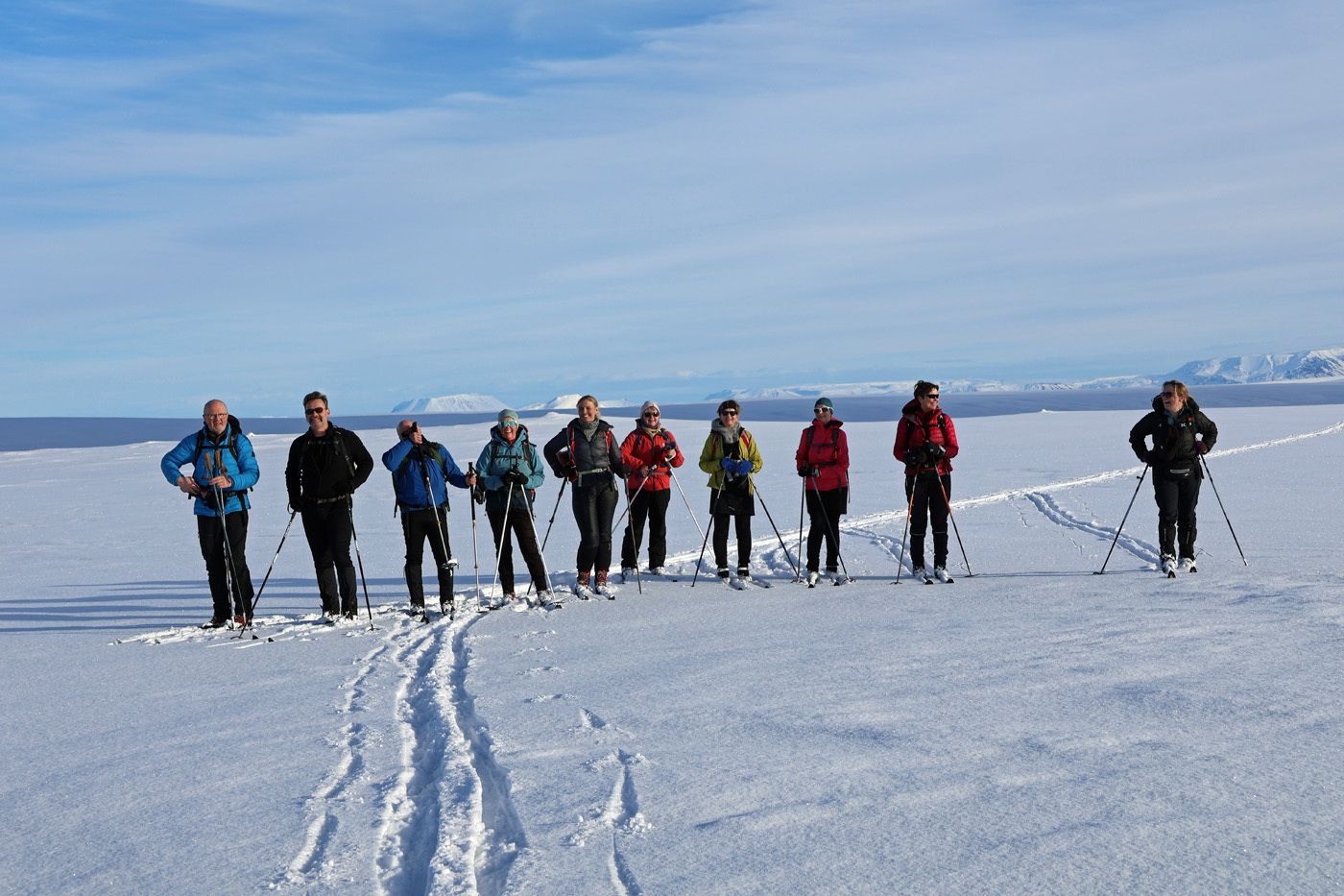 Skíðaganga á annan í páskum. Fljótsheiði. Einbúi-Heiðarsel-Rauðá-Fosshóll