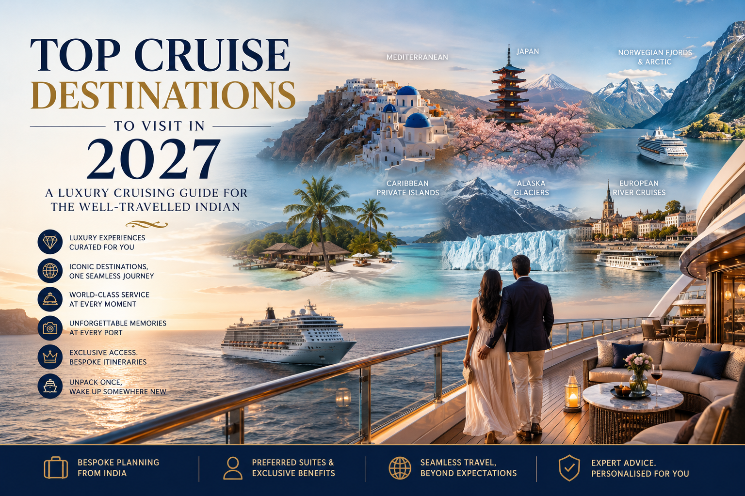 Top Cruise Destinations to Visit in 2027 |Luxury cruise destinations 2027