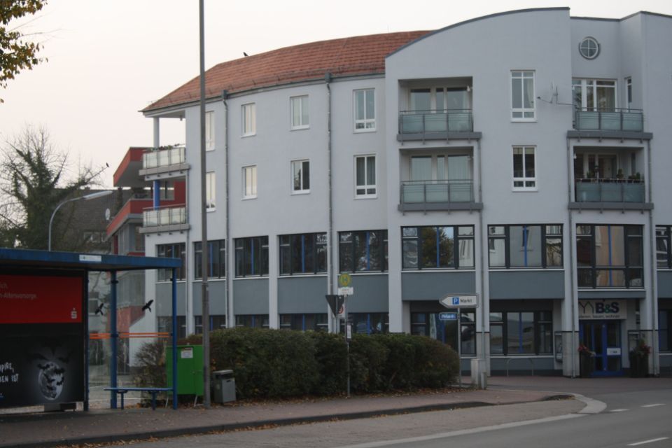 Frontalansicht eines Hauses