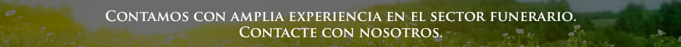 Banner promocional con texto en español sobre un fondo difuminado verde y marrón.