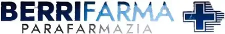 Un logotipo para Berrifarma Parafarmacia con una cruz azul.