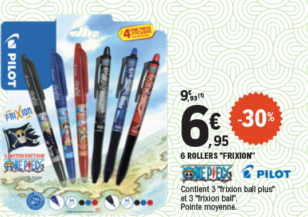 Offre -30% sur les 6 Rollers