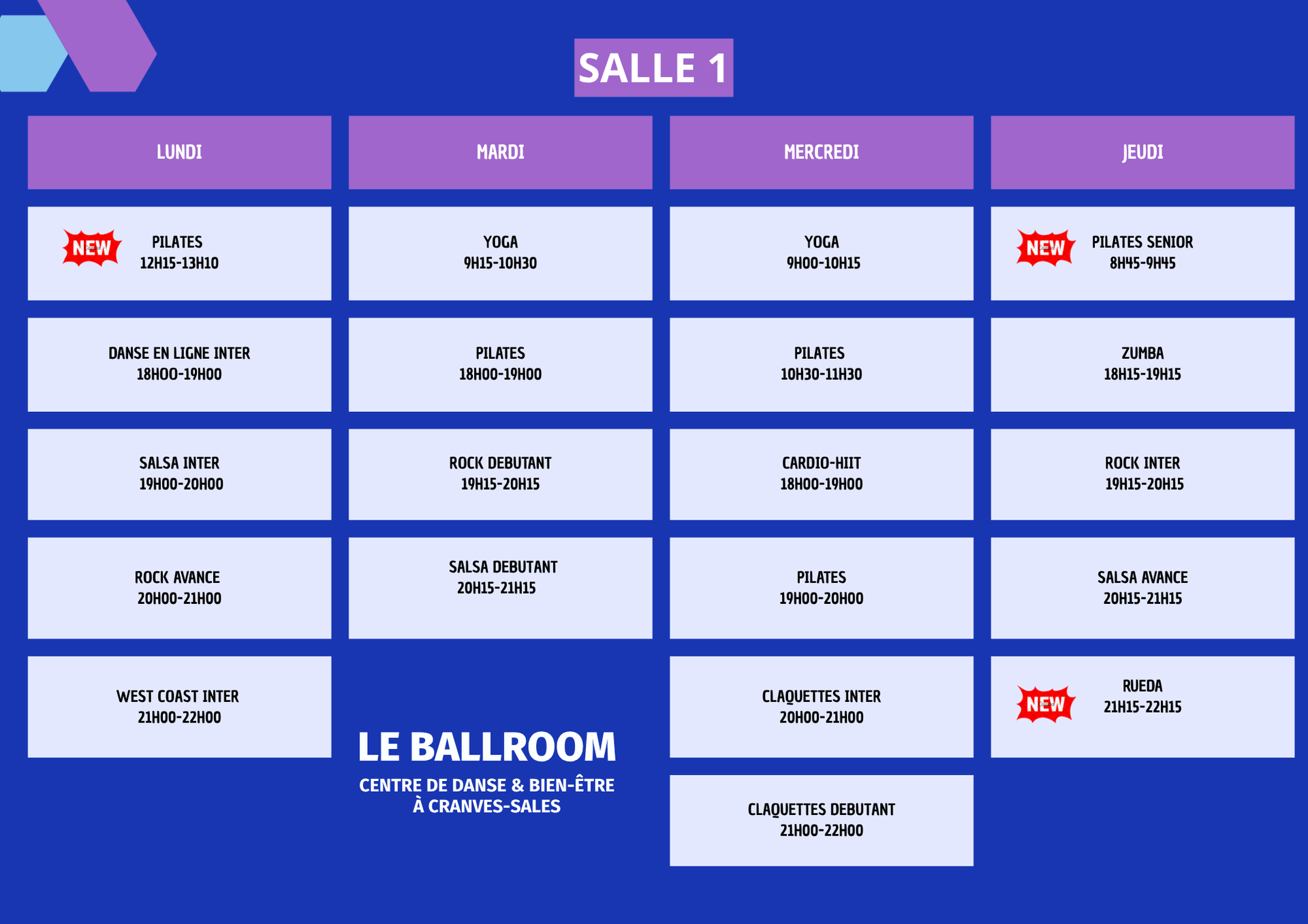 Un cours de danse collectif