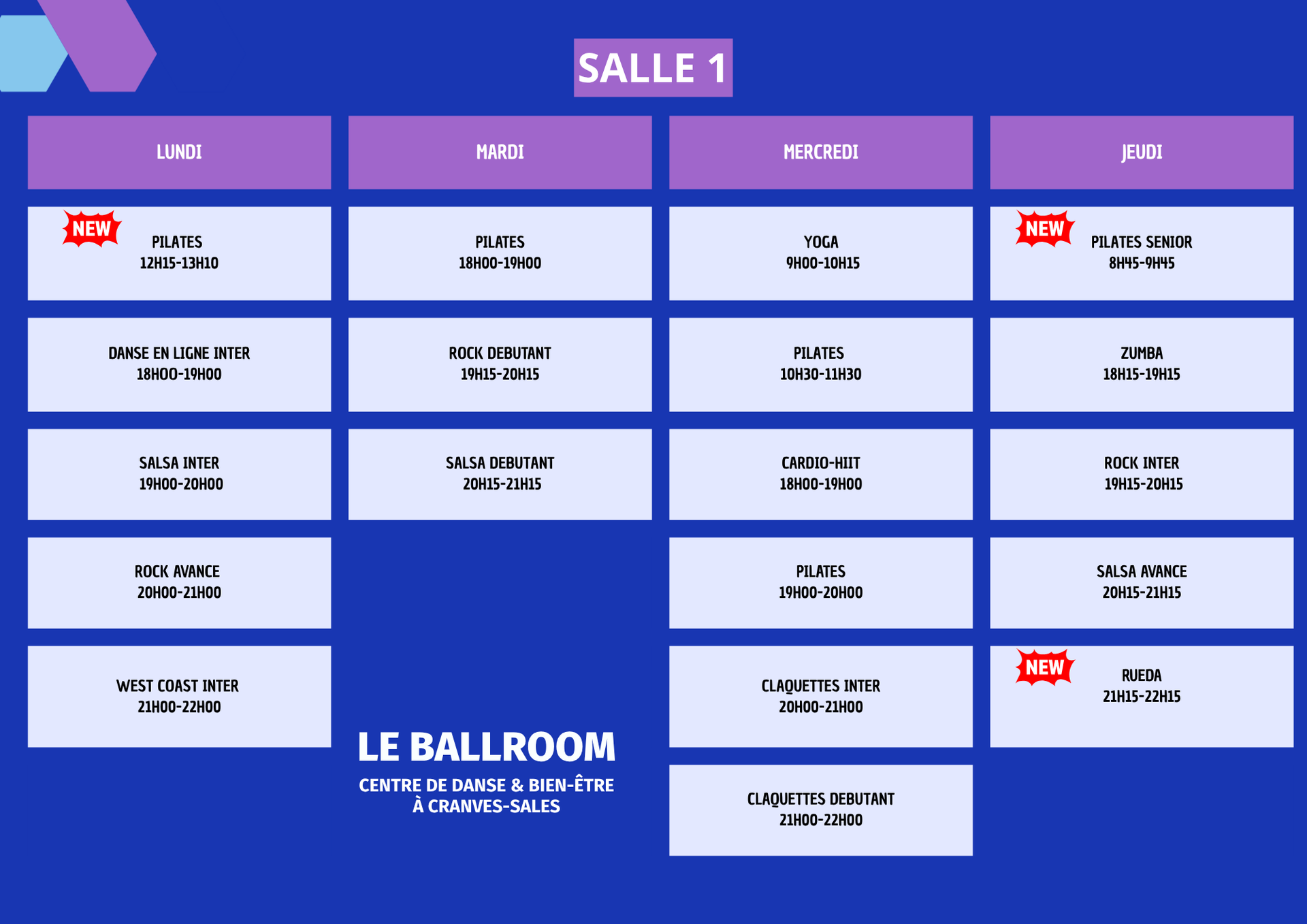Un cours de danse collectif