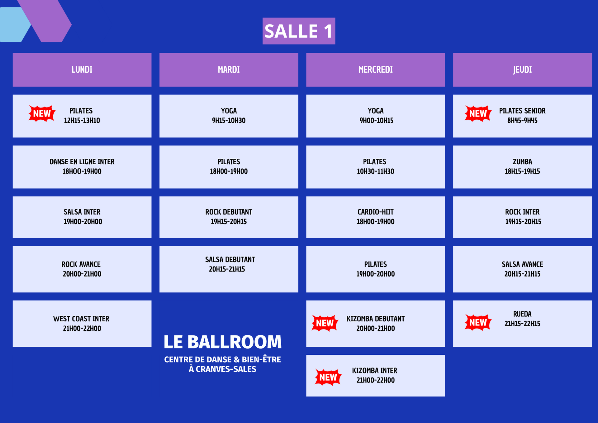 Un cours de danse collectif