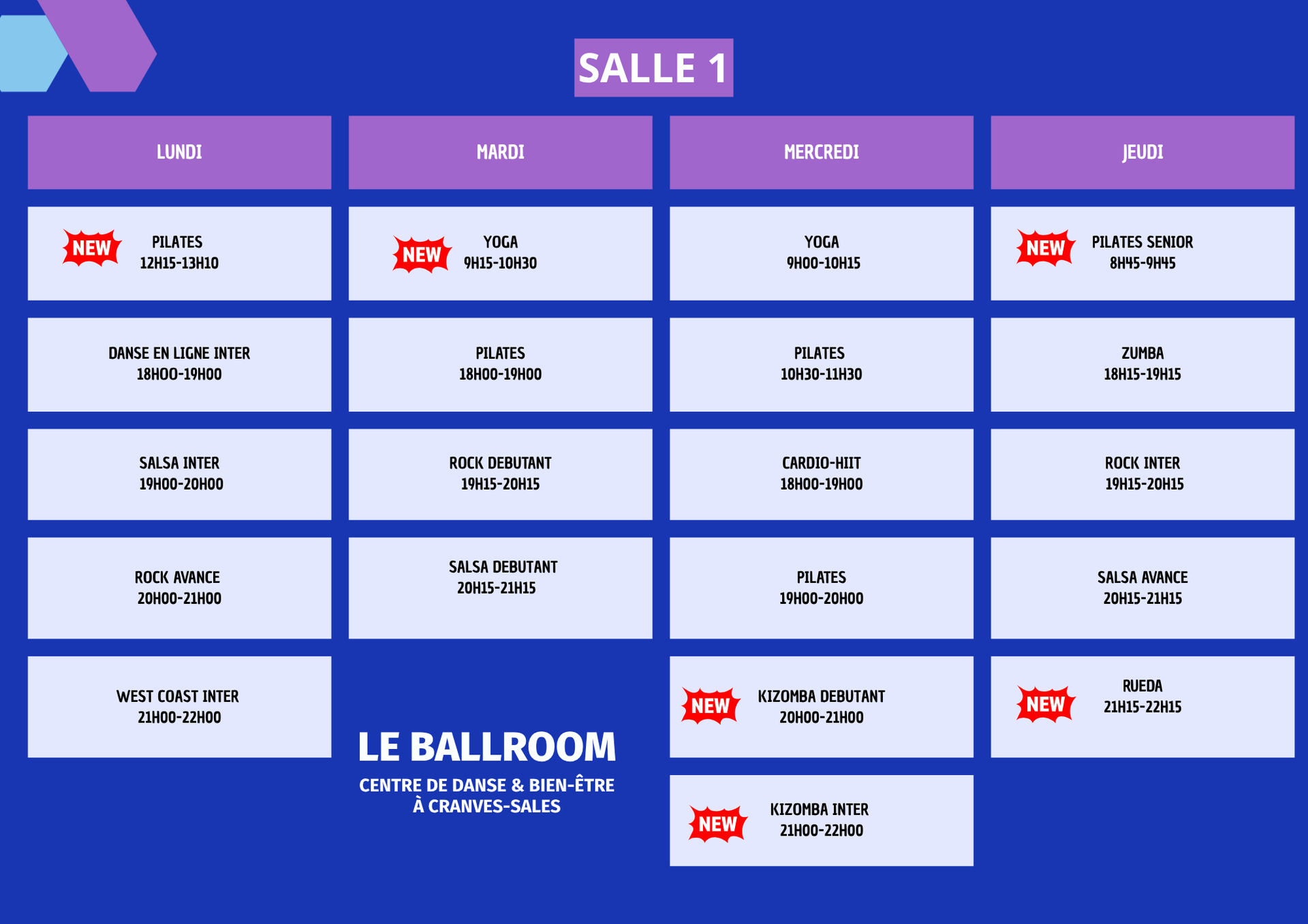Un cours de danse collectif