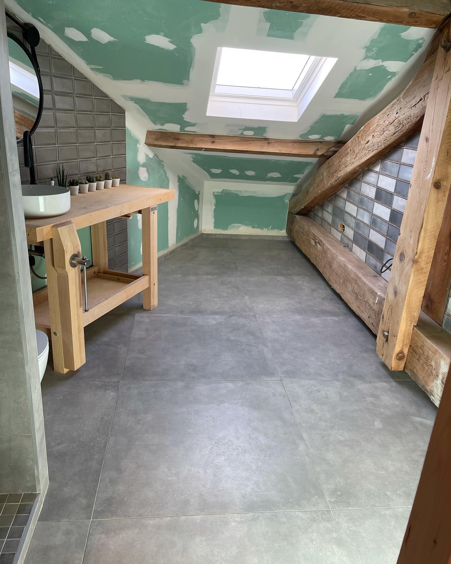 Pose de plaque de plâtre