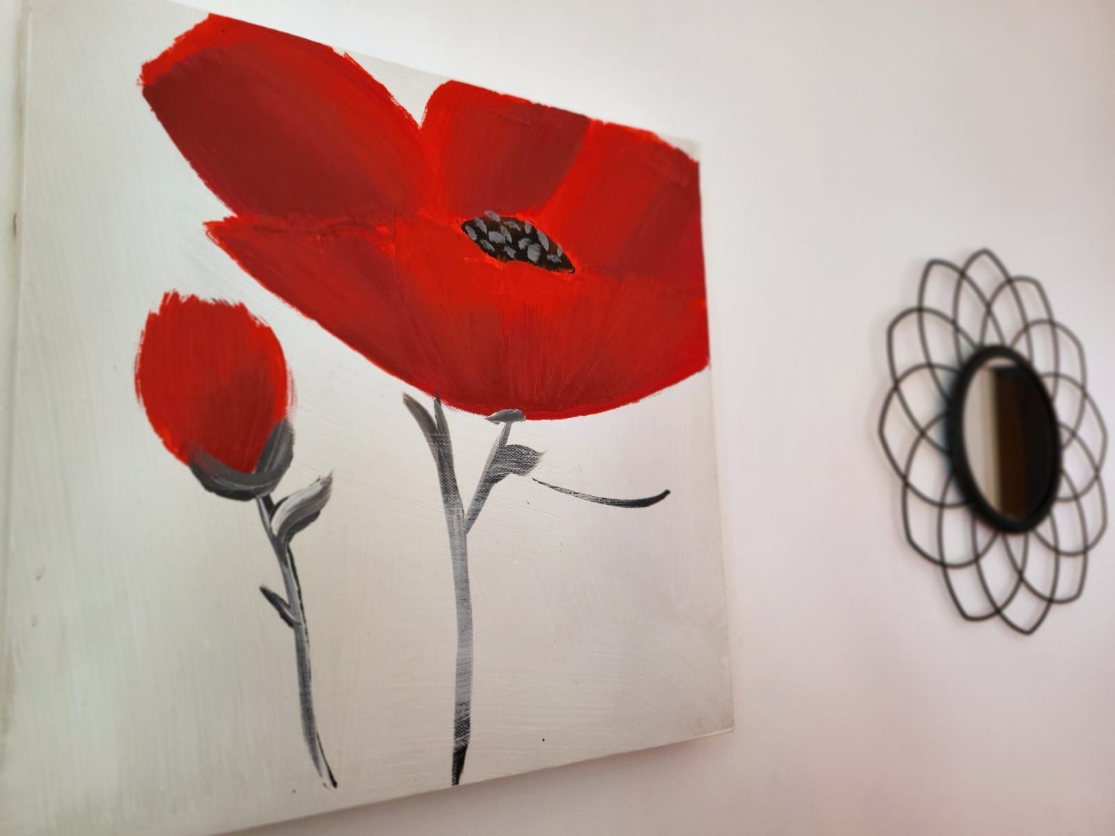 Tableau d'un coquelicot