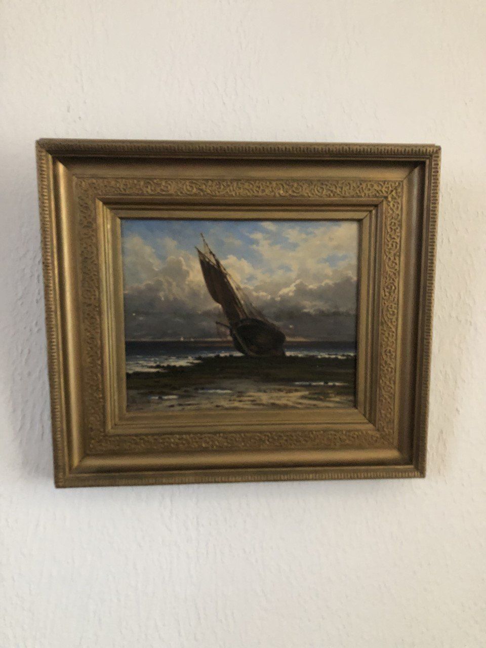 Tableau d'un bateau échoué