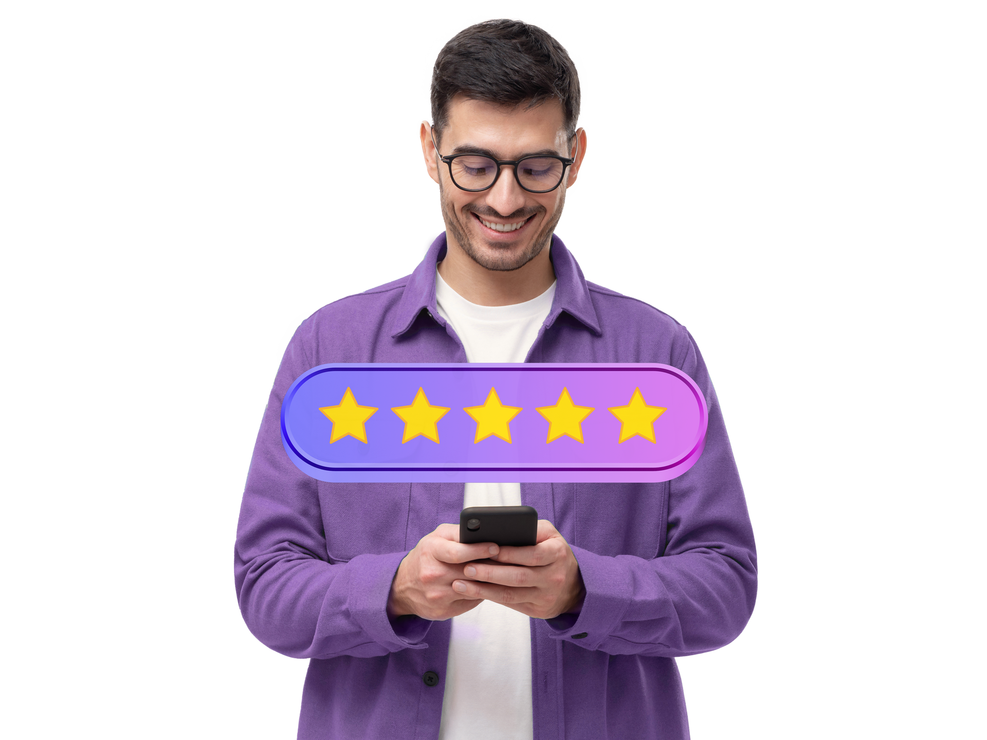 Homme utilisant son téléphone