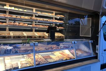 Verkausfsraum einer der Bäckereien von Landbäckerei Kirstein