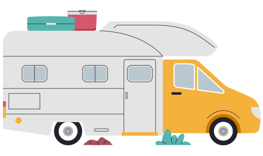 Image illustration camping-car