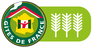 Logo des Gîtes de France avec 3 épis