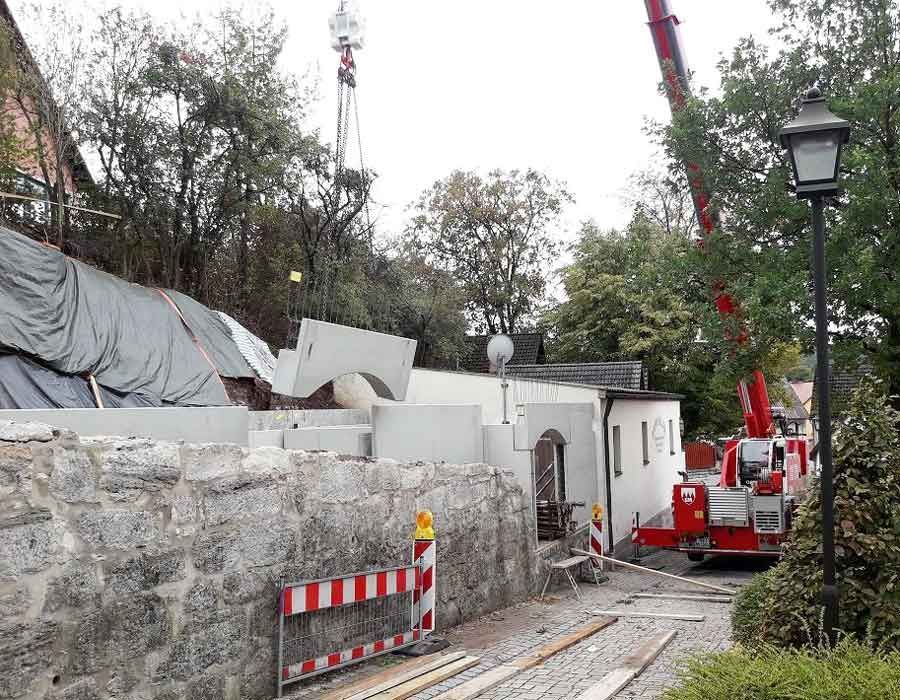 Fertigteilmontage Schönbrunn