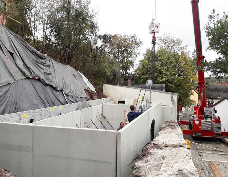 Fertigteilmontage Schönbrunn