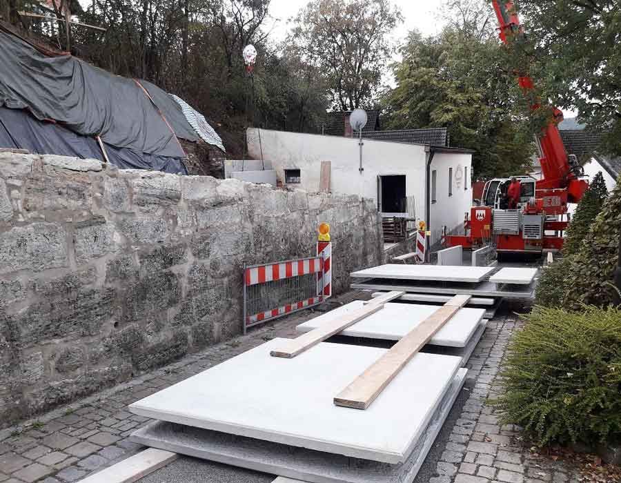 Fertigteilmontage Schönbrunn