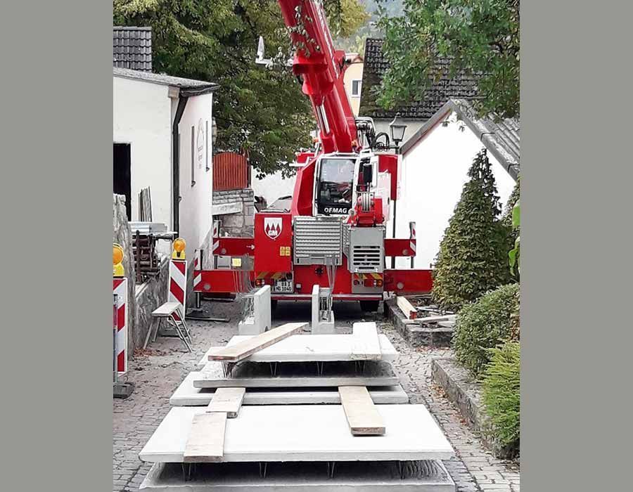 Fertigteilmontage Schönbrunn