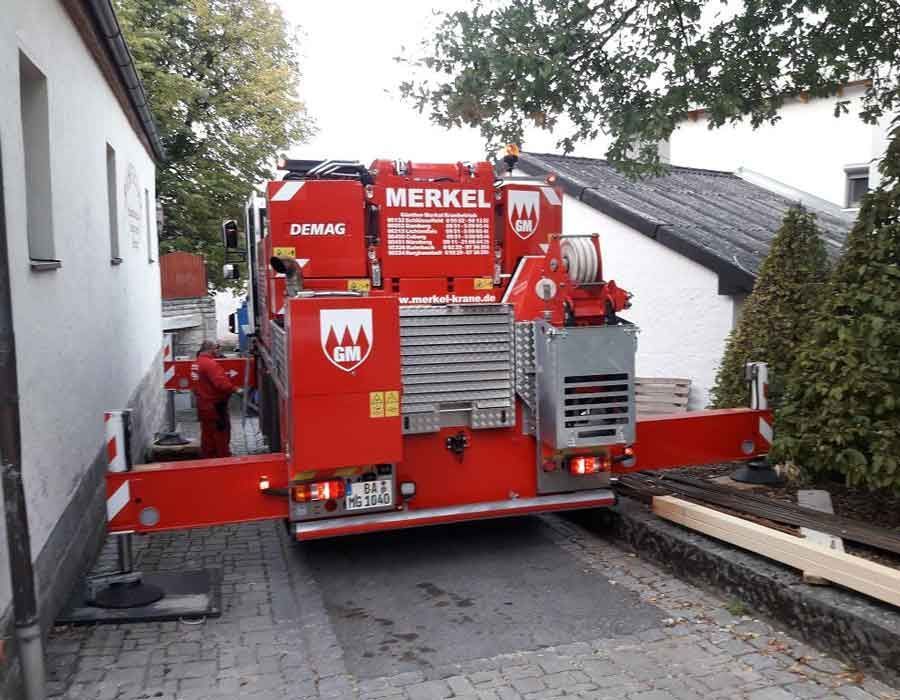 Fertigteilmontage Schönbrunn